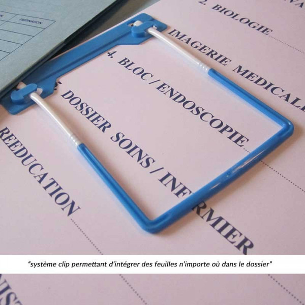 Dossier cartonné - Pochette dossier médical format A4