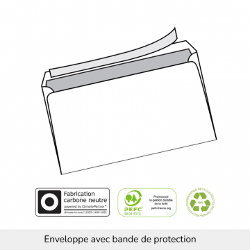 Enveloppes avec bandes de...