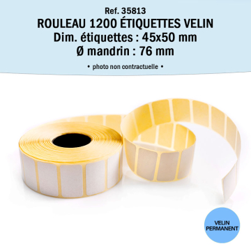 Bobine 1200 étiquettes...