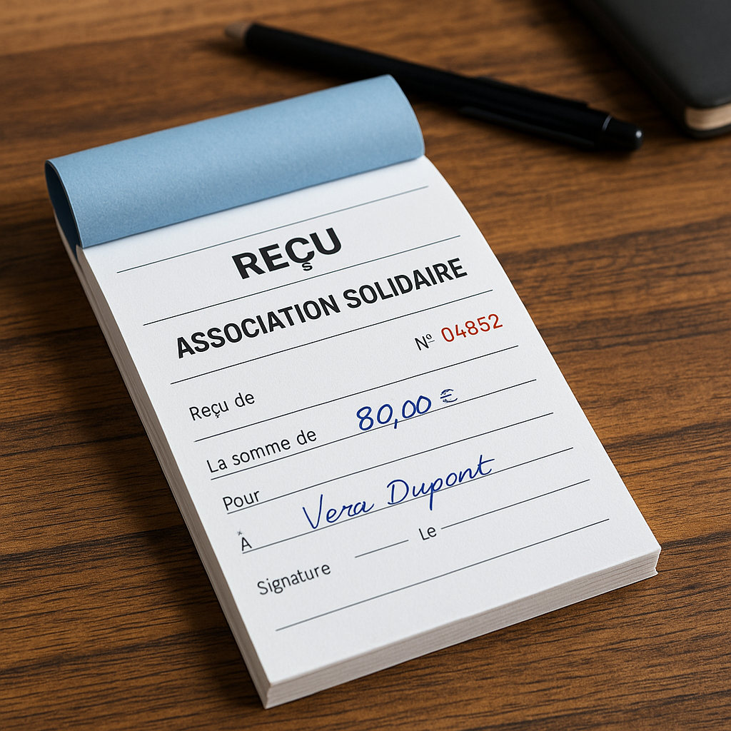 exemple de carnet à souche (reçu facturation)