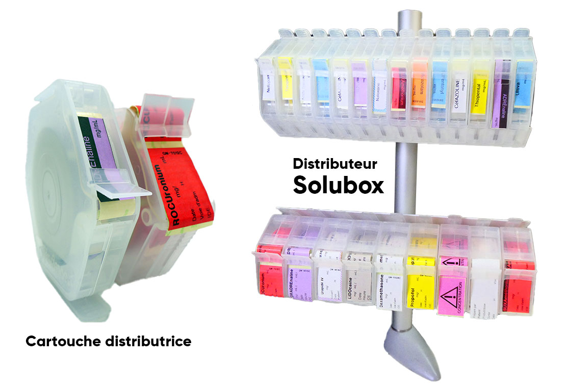 Distributeur étiquettes adhesives