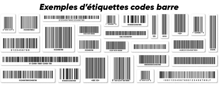 etiquettes codes barre en rouleau