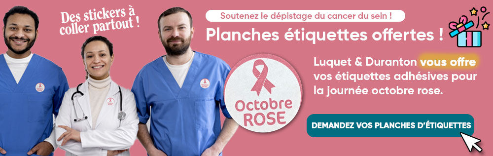Etiquettes octobre rose