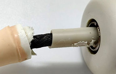 photo connecteur sondes avant réparation