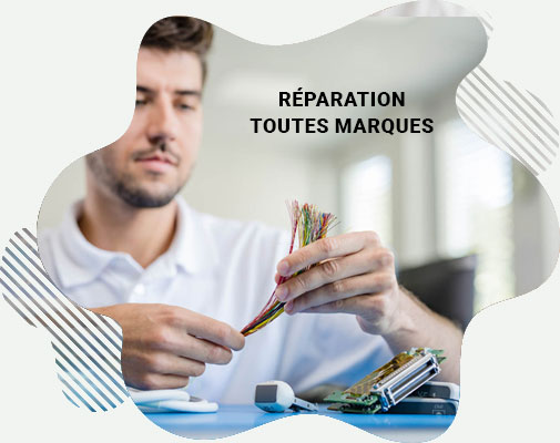 technicien mides qui travaille sur la répration d'une sonde