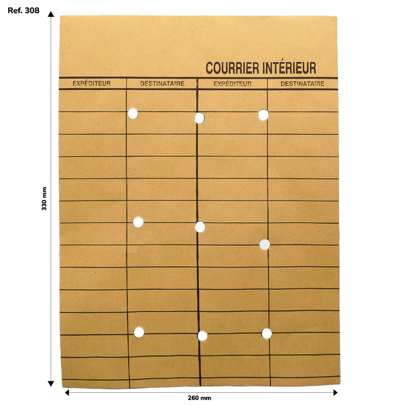 Pochettes navettes pour courrier intérieur