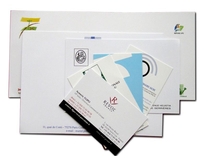 Cartes de visites et de correspondances