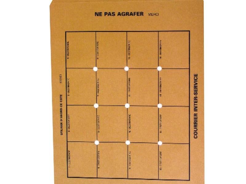 Pochettes navettes pour courrier intérieur