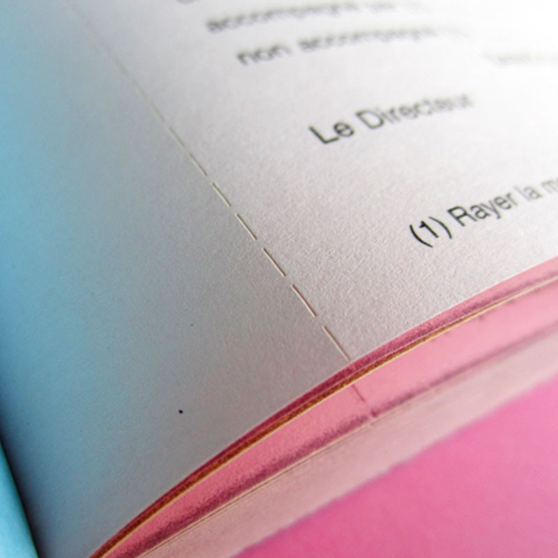 Carnets avec feuilles détachables