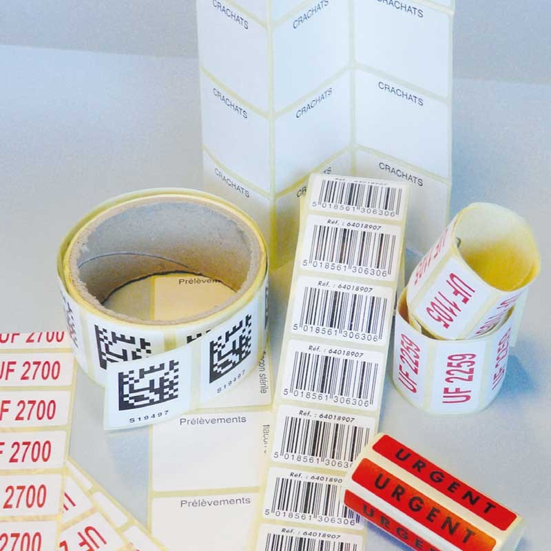 Rouleau d'étiquettes personnalisables sur mesure