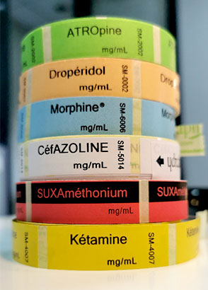 Bobine adhésifs seringues médicales