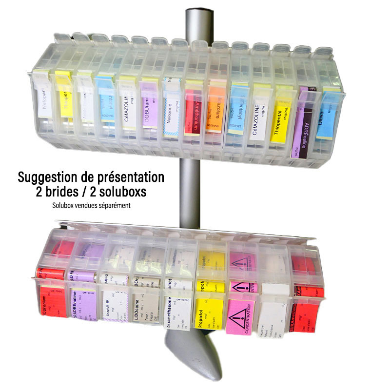 Mât pour étiquettes seringues