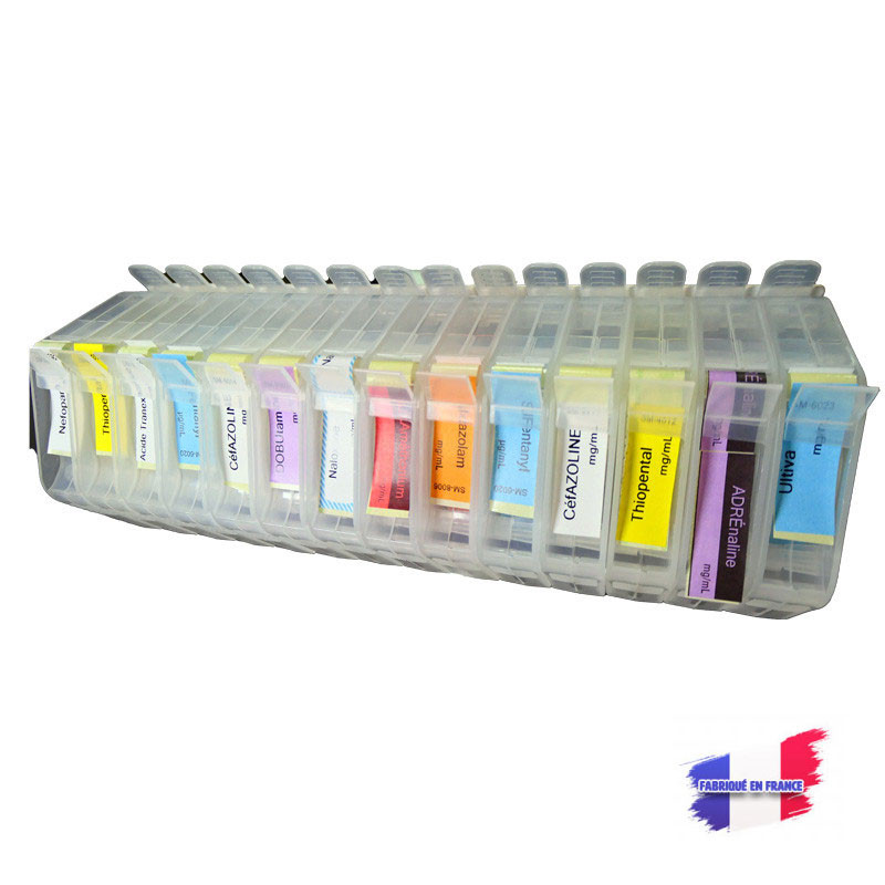 Solubox : support pour cartouches distributrices d'étiquettes seringues 14x40 mm