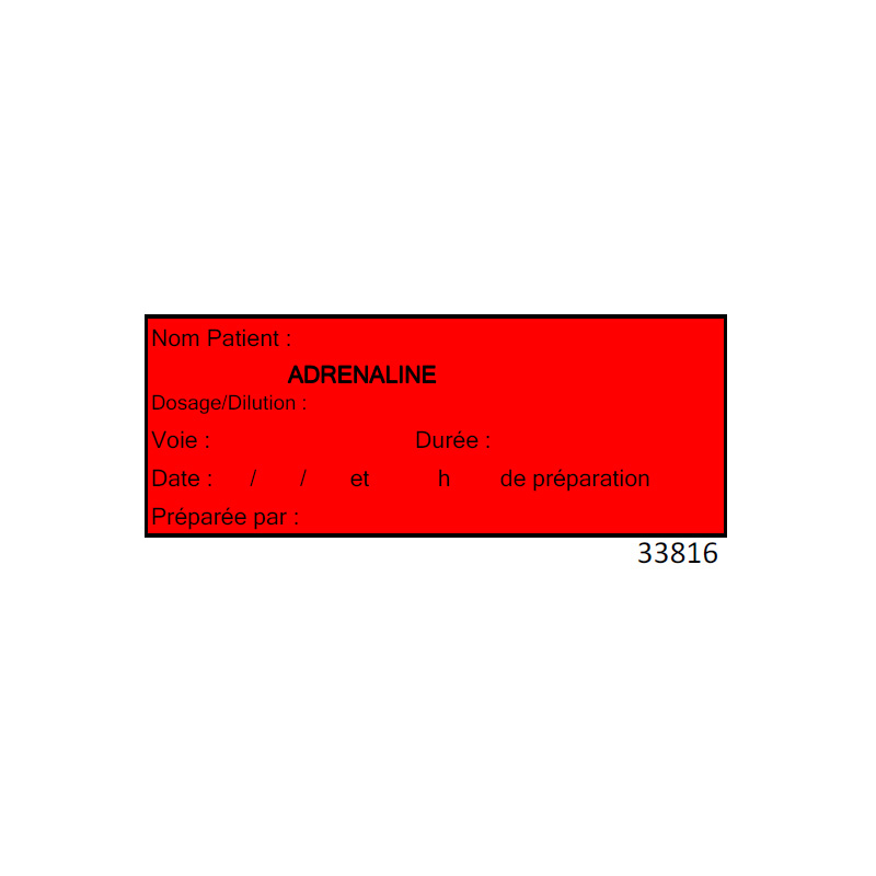 Étiquettes pousse seringues Solugraph