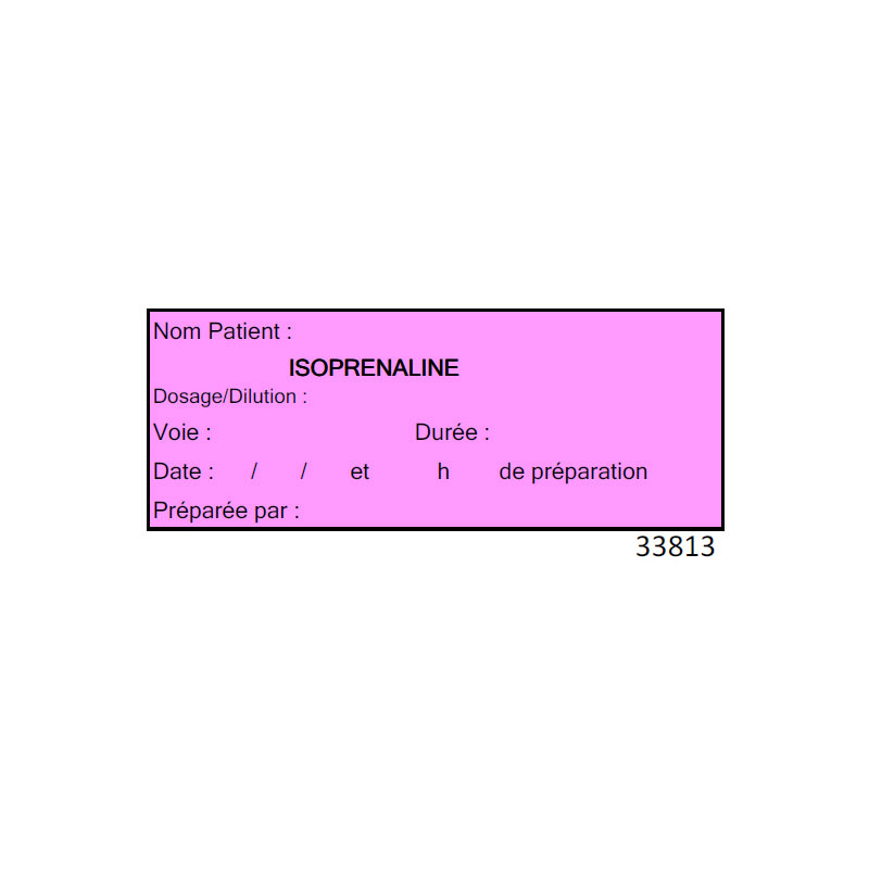 Étiquettes pousse seringues Solugraph