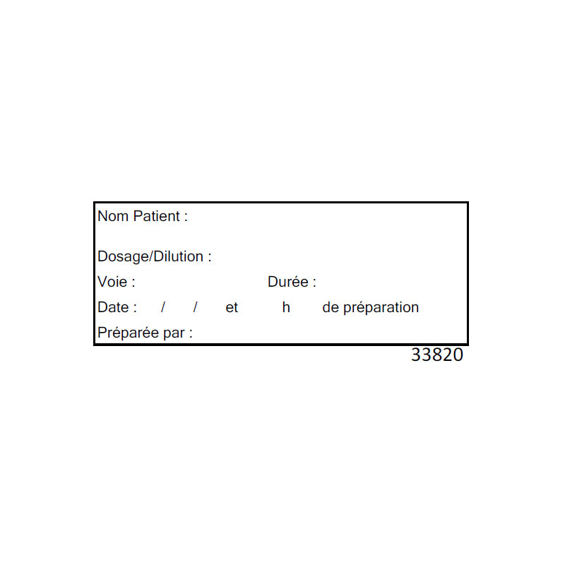 Étiquettes pousse seringues Solugraph