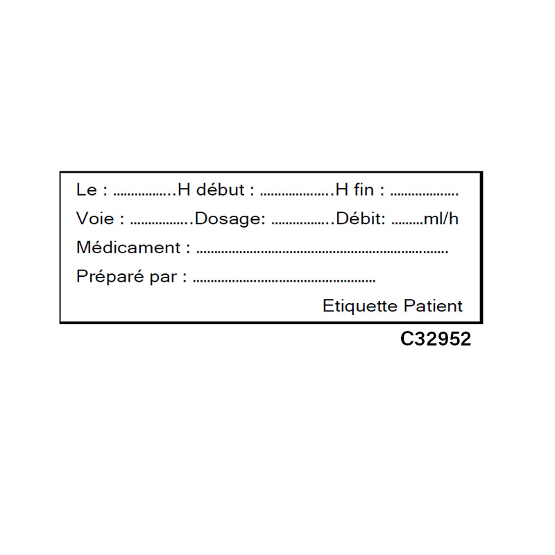 Étiquettes pousse seringues Solugraph