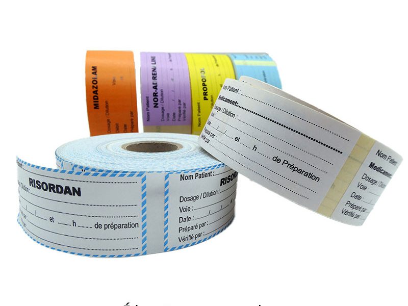 Étiquettes pousse seringues Solugraph