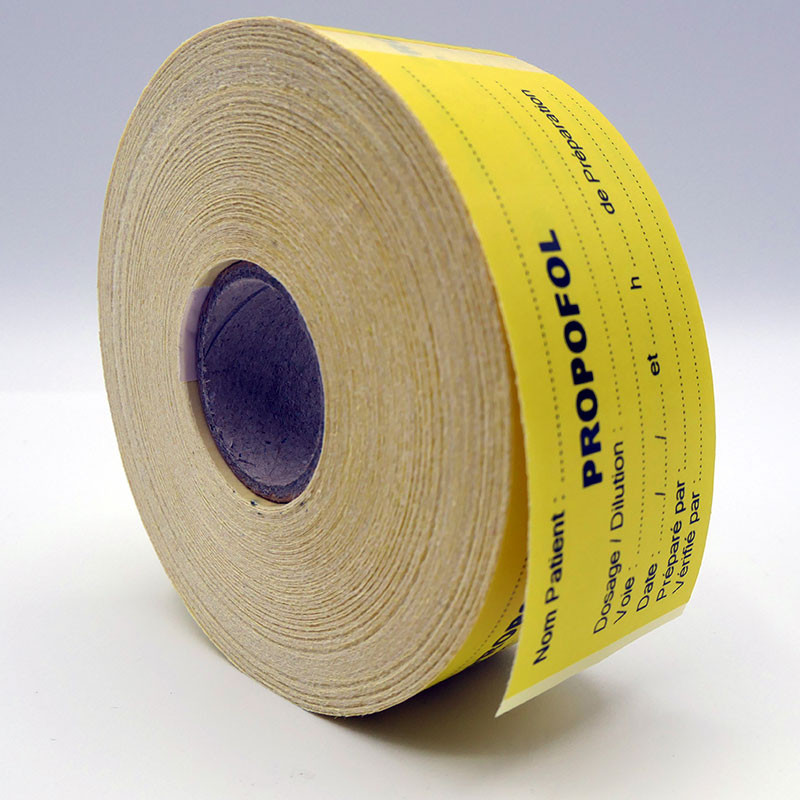 Étiquettes pousse seringues Solugraph
