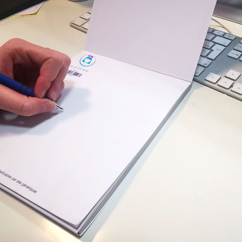 Ordonnancier Personnalisé Pour Professionnels De Santé - Bloc De 100 Feuilles A4/A5, Papier 80 G/m², Conforme