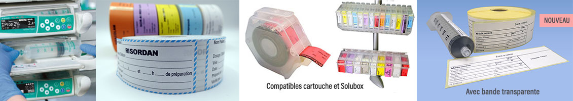 etiquettes médicales pour pousse seringues