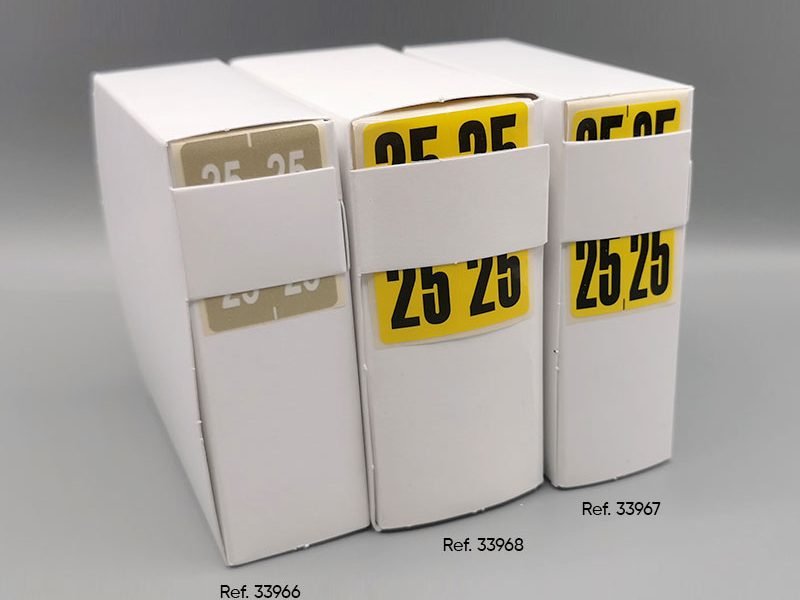 Étiquettes millésimes pour l'archivage
