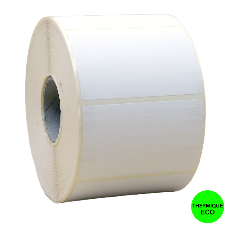 Bobine 1500 étiquettes thermiques ECO 80x50 mm