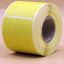 Bobine 400 étiquettes Vélin enlevables jaune 40x40 mm