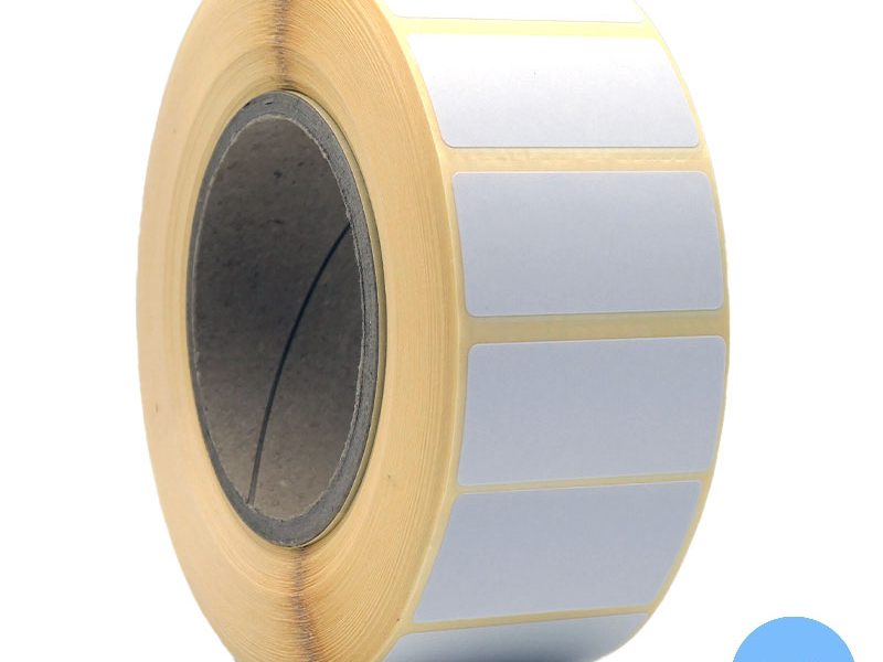 Bobine 2500 étiquettes 52x25 mm vélin permanent spécial tubes