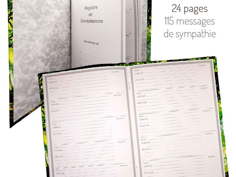 Registre des condoléances