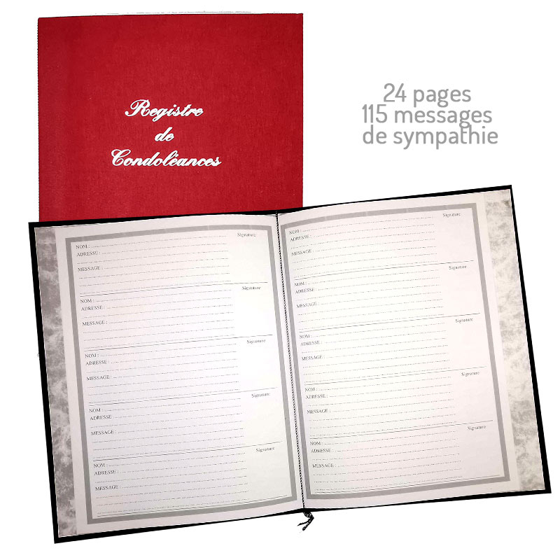 Registre des condoléances
