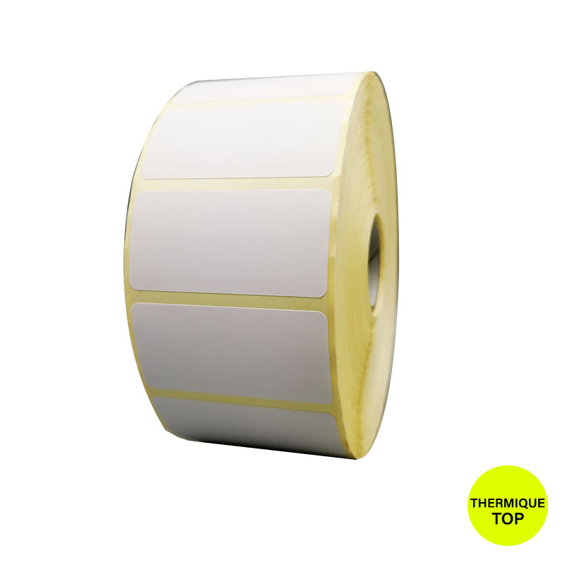 Bobine 2580 étiquettes 51x25 mm thermique TOP