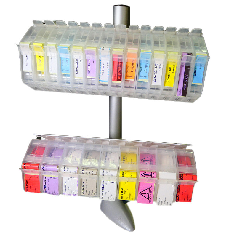 Solubox : support pour cartouches distributrices d'étiquettes seringues de 28x40 mm
