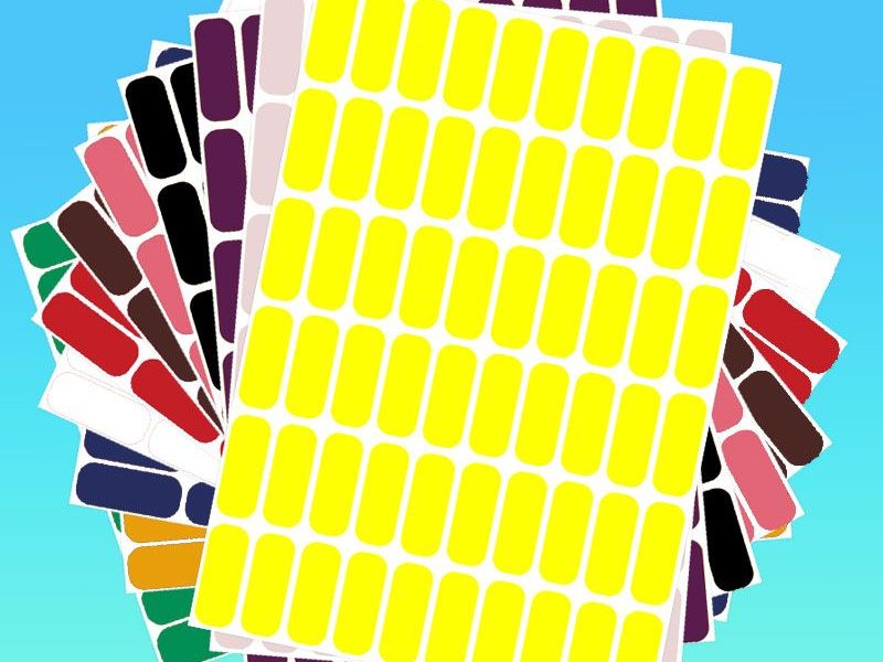 Gommettes en planches