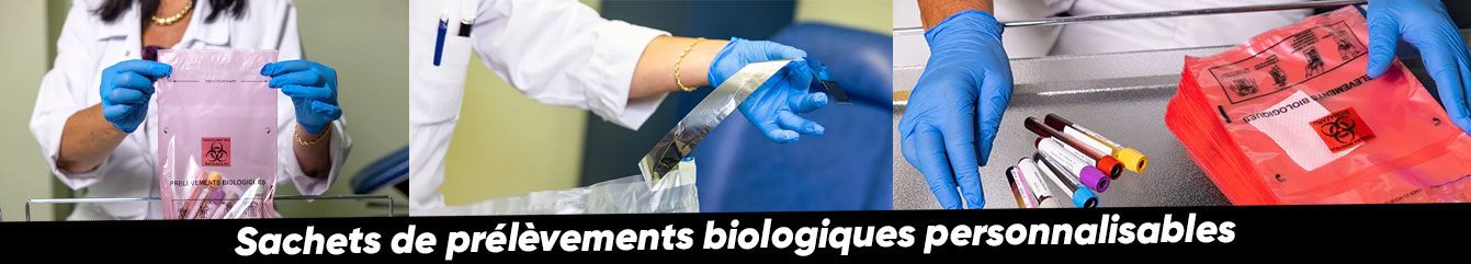 sachets de prélèvements biologiques