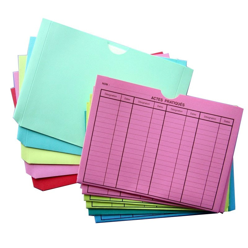 Pochettes de classement diverses