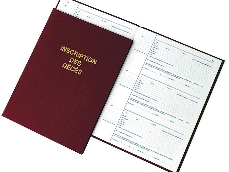 Registre des personnes décédées
