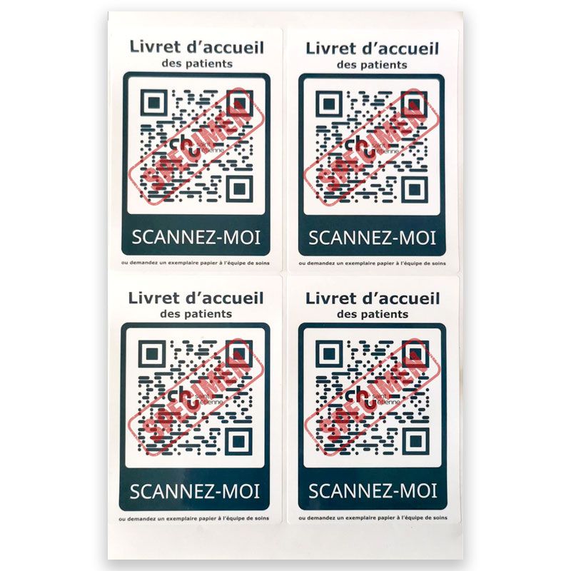Étiquettes numériques QR CODE