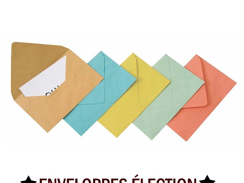 Enveloppes pour élections