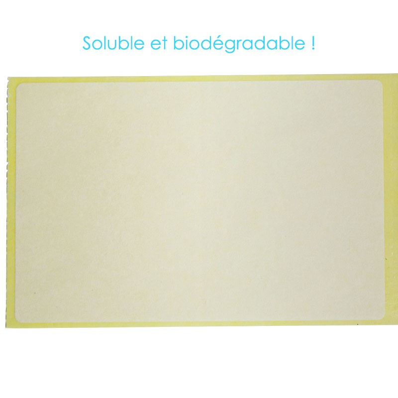 Étiquettes hydrosolubles