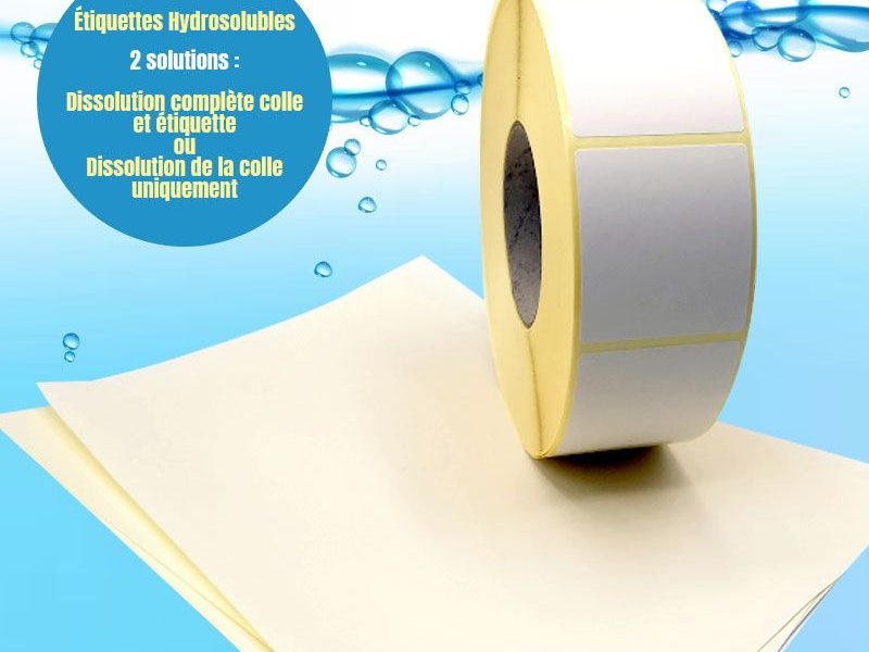 Étiquettes hydrosolubles