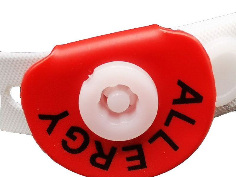 Clip pour bracelet patient alerte allergie