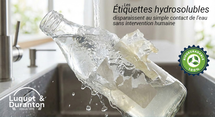 étiquettes hydrosolubles
