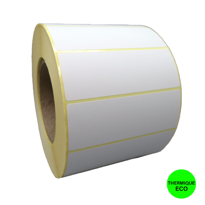 Bobine 2300 étiquettes 102x36 mm Thermique ECO