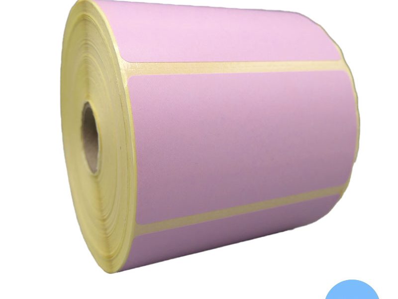 Bobine 1300 étiquettes 92x48 mm vélin rose
