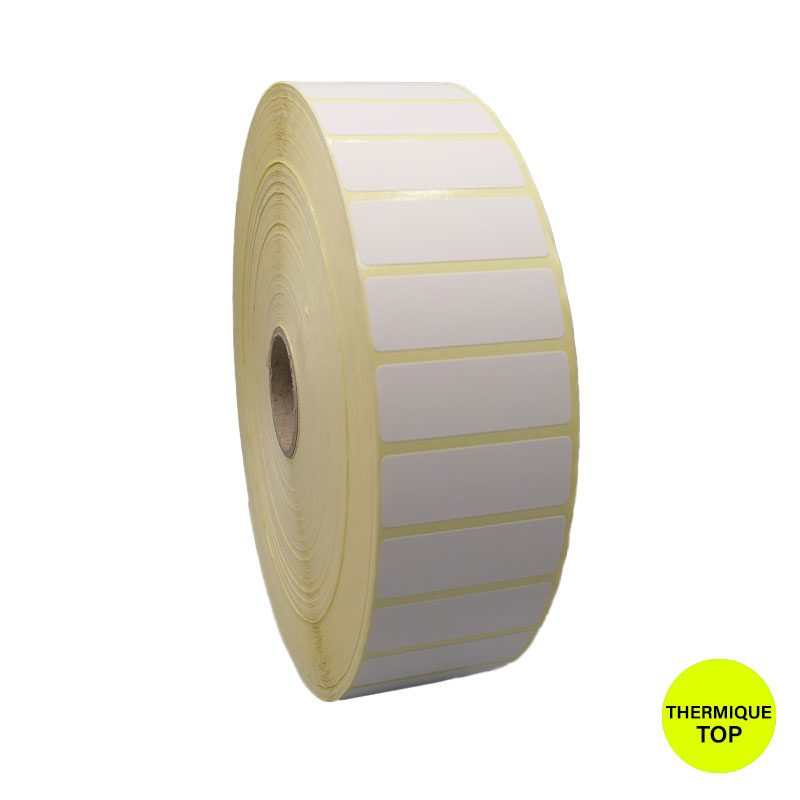Bobine 11500 étiquettes 50x17 mm thermique TOP