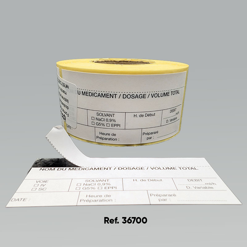 Ref 36700 - étiquettes pousse seringue