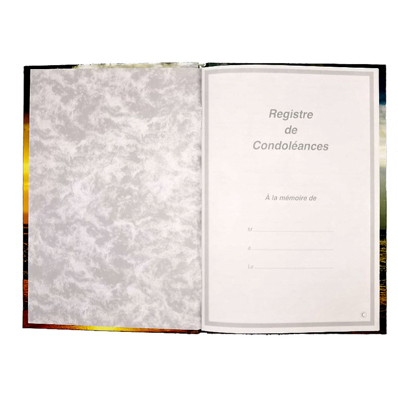 Registre des condoléances thème mer