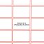 Planche A4 de 21 étiquettes avec cadre rouge 60x40 mm