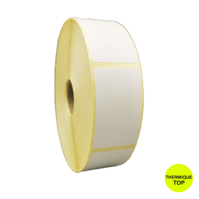 Bobine 1500 étiquettes 30x50 mm thermique TOP